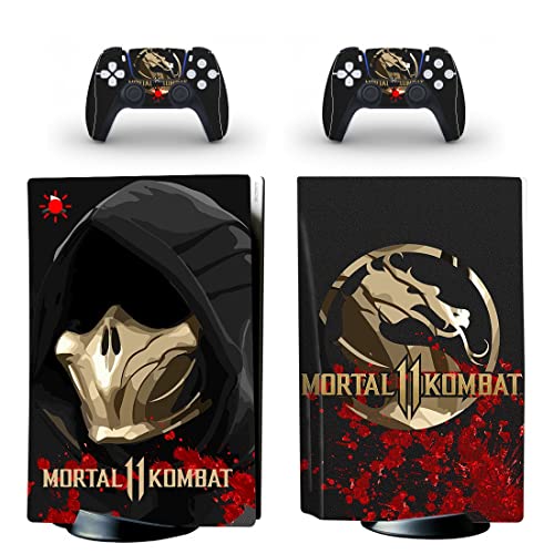 Igra smrtna najbolja Ninja Kombat PS4 ili PS5 naljepnica za kožu za PlayStation 4 ili 5 konzolu i 2 kontrolera naljepnica vinil V6385