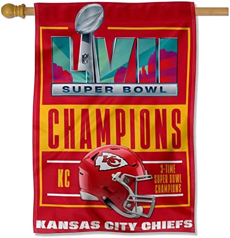 Kansas City poglavari Super Bowl LVII 2022 2023 Flag zastava prvaka