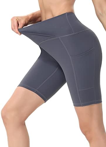 Uz fit v crossover bicikličke kratke hlače za žene visoki struk vježba joga kratke hlače sa džepovima Atletska trkača hlače