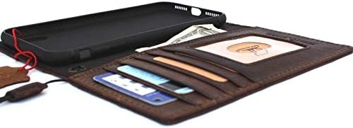 Torbica od prave kože za iPhone Xs max Book Wallet ručno rađeni poklopac luksuzne kartice slota gumeni držač traka Vintage Classic