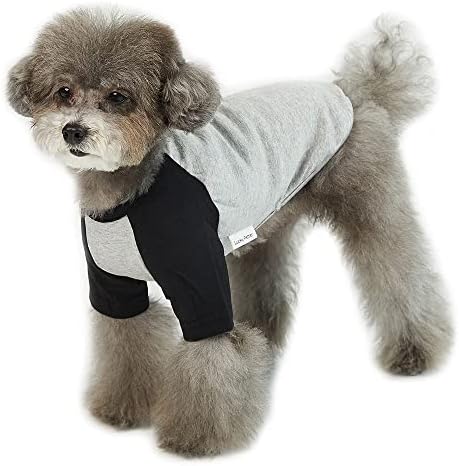 Lucky Petter pasa majica za male i velike pse Raglan pamučne majice Mekane prozračne košulje za pse za kućne ljubimce Siva serija