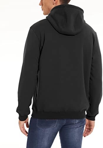 Magcomsen muški hoodie sherpa fleece pulover dukserice