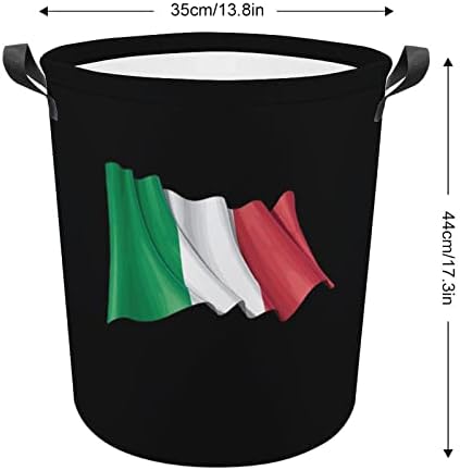 Italijanska korpa za veš sa zastavom sklopiva torba za odlaganje kante za veš sa ručkama