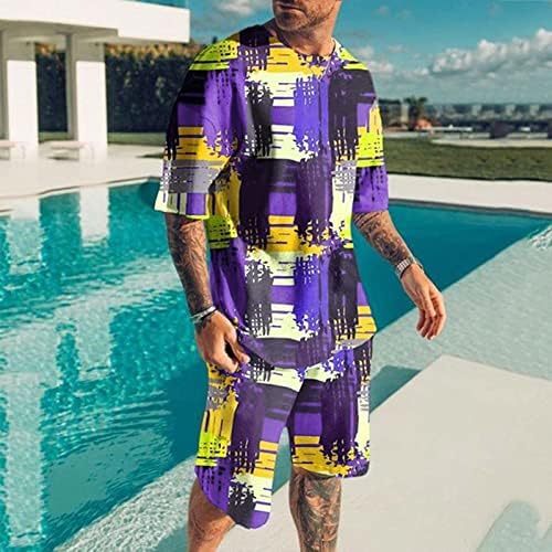 Xiloccer casual muns odijelo 2 komada setovi trendova odjeću za muškarce Jogging Outfit Ljeto odijelo Plaža Kratki rukovi Hlače