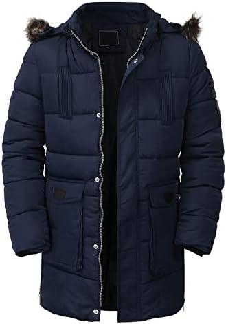 Xzhdd tunic dolje jakne za muške, zimske pamučne podstavljene topli kaput, dugačak kaput vjetrootpornog kapuljača s kapuljačom vjetroelektriranim