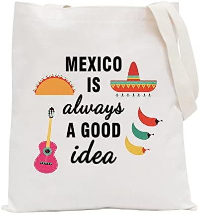 POFULL Meksiko Bachelorette Party Poklon Meksiko odmor rođendanski poklon Meksiko je uvijek dobra ideja zipper torbe za šminkanje