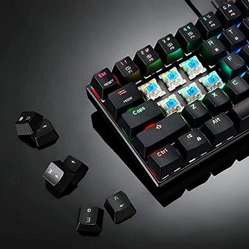 XYLXJ 60% tastatura za igre, RGB Ultra-kompaktna Mini Tastatura sa pozadinskim osvetljenjem, tiha ergonomska vodootporna Tastatura