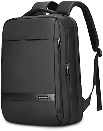Muzee Tech Backpack za muškarce, profesionalni poslovni ruksak sa USB punjenjem port-voda odbojnog i laganog radnog ruksaka, kompaktni dizajn idealan za prijenos - odgovara 15,6 inčnim laptopom