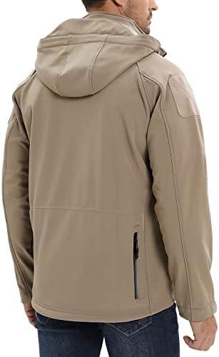TACVASEN Muška Specijalna Ops taktička jakna vodootporna Softshell za planinarenje odvojiva jakna od dukserice od flisa