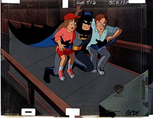 Batman animirana serijska produkcija Cel i originalna pozadina Warner Brothers 1992 Near Master Setup bbb