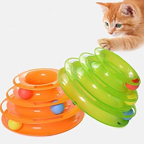 NC tri nivoa igračka za kućne ljubimce za zabavnu ploču Kitten Tower pjesme Inteligencija Triple Disc Cat igračke ballcacaccesseriespet