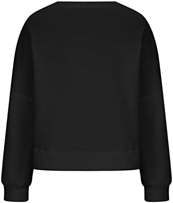 NOKMOPO Ženski pulover Dukseri Ženski povremeni modni božićni tiskani pulover s dugim rukavima