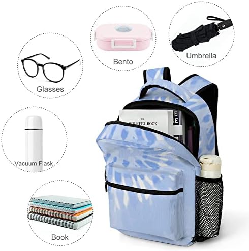 Tie Dye Blue Hippy Slatki ruksaci za laptop Putovanja Daypacks Unisex Modna torba na ramenu