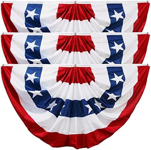 4. srpnja zastava za rutu na otvorenom, američka zastava ukinu u SAD-u nagnuta zastava ventilatora 3x6 ft, patriotski dekor baner,
