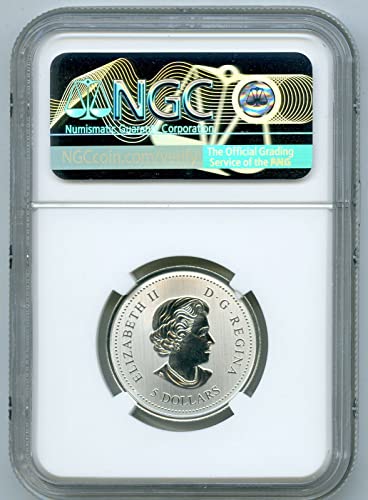 2022 Nema mente marka kraljevske kanadske srebrne medalje hrabrosti Prvo izdanja 5 USD NGC SP70
