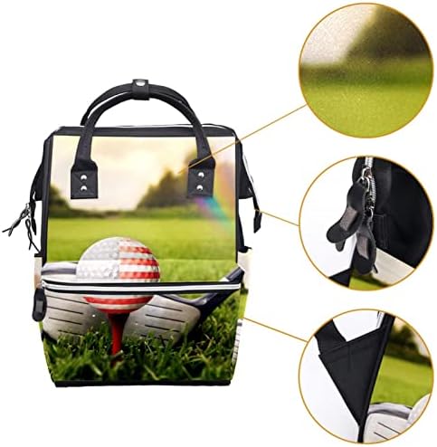 Guerotkr putni ruksak, torba za pelene, ruksak peleneri, Golf USA Turf Sport