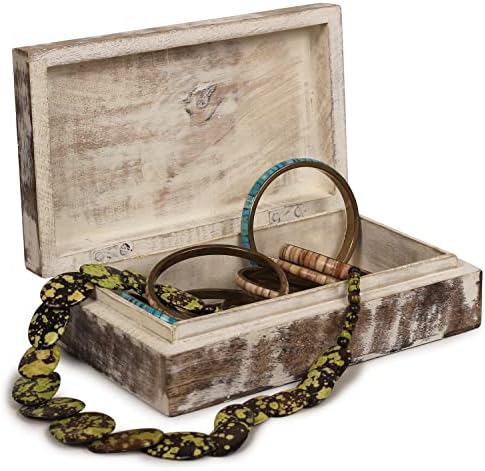 ETROVES 8 inčne rezbarene drvene kutije čuva sitni nakit za punjenje drveta - ručno izrađeni dizajn sova