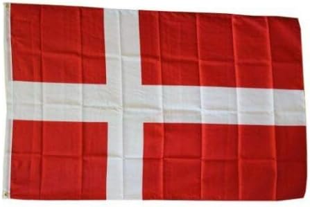 Trgovinski vjetrovi 2x3 Danska Danska evropska zastava 2'x3 'Kuća banner Grometkets Otporan na izblijed premium otporno na blede
