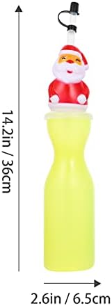 Hemoton 2kom Božićna zabava flaša vode Božić flaša vode personalizirana flaša vode za zabavu, bočice sa sokom sa Slamkama za Božićnu