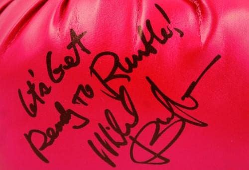 Michael Buffer sa autogramom Crvena Everlast bokserska rukavica * lijevo w / Insc.- JSA rukavice za boks sa autogramom