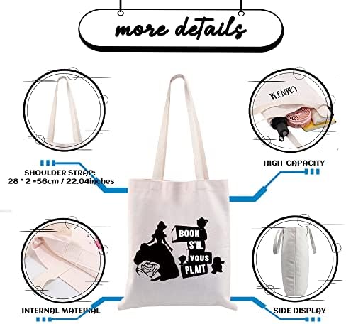 CMNIM Beauty Beast inspirirana poklona ljepota princeza torbica za ventilatore za bajke kladionice za višekratnu upotrebu
