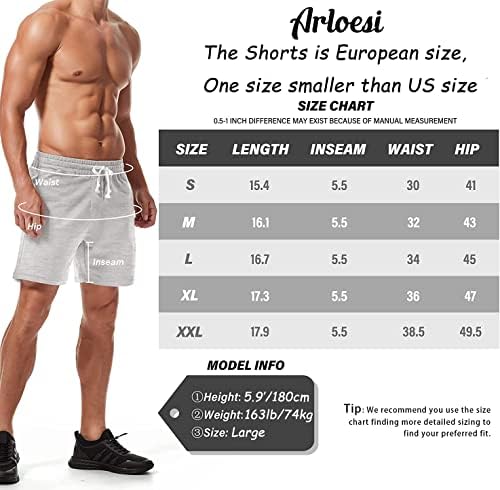 Arloesi Muns 5.5 Athletic Shorts Storys Pamuk Jogger znojne šorc sa džepovima