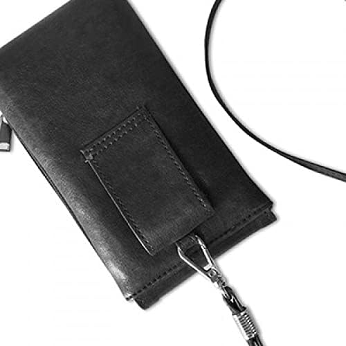 Zeleno noćno nebo Art Deco poklon modni telefon novčanik torbica viseći mobilni torbica crnog džepa