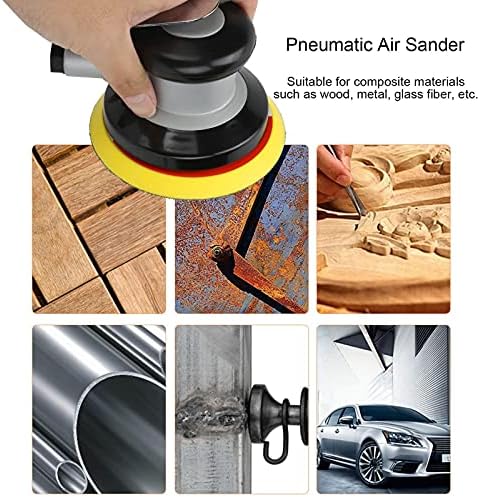Walfront pneumatska brusilica za zrak, podesiva mašina za poliranje depilacije Industrijska kružna brusilica za uređenje doma, ručno