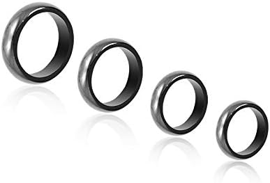 Šareni BLING 4kom Crni Hematitni kameni prstenovi Set anksioznost apsorbuju negativnu ravnotežu energije čakra Healing nakit za žene