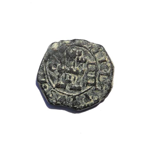 ES 17. stoljetni španski dvorac i lav 4 Maravedis kolonijalna karipska gusarska era # 188 novčić vrlo dobar