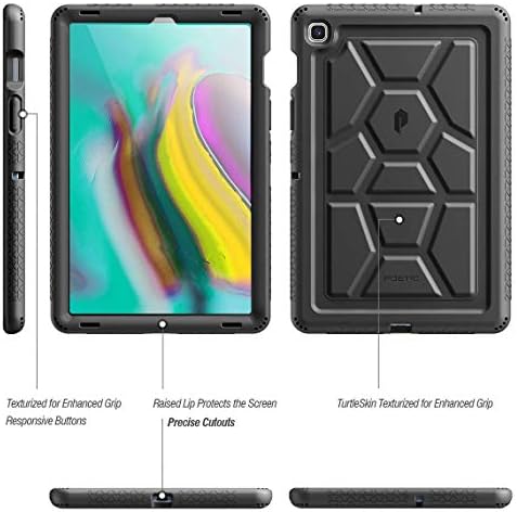 Galaxy Tab S5E Case, Poetična teška dječja skitnica SOCKY CASSY Friendly Silikonski poklopac kućišta, Turtleskin serija, za Samsung