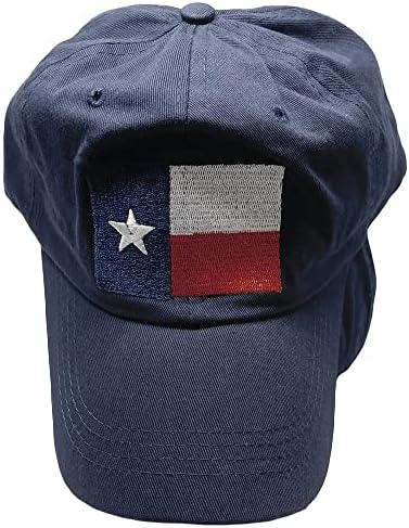 Trgovinski Vjetrovi Zakrpa Državne Zastave Teksasa Tamnoplava Pamuk Podesiva Vezena Kapa Za Šešir
