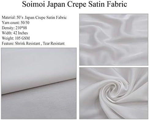 Soimoi Japan Crepe Satin fabric brojevi & amp ;abecede tekst Print šivanje fabric Yard 42 inčni širok