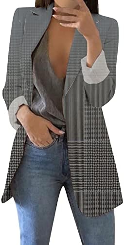 Xiloccer ženski zimski kaputi i jakne s dugim rukavima Blazer Open Front Cardigan Jakna Ležerne jakna COOTS poslovna jakna