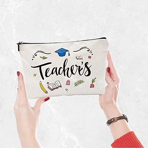 CreateCabin platnene vrećice kozmetička višenamjenska futrola za olovke toaletni torba s patentnim putne vrećicom sa školskom priključkama