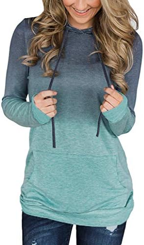 AMSTT ženski povremeni pulover s dugim rukavima dukserice sa džepom