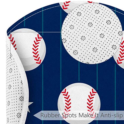 Baseball Sport Star Stripe uzorak, non kliz vrata 23.6 Rudarske tepihe tepiha tepiha za djecu za djecu za djecu, igralište