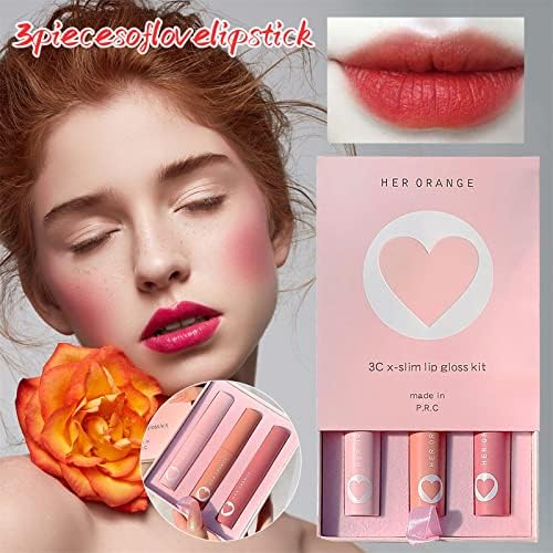 BLMIEDE Velvet Girl Day Heart Pack Lip Pink Valentinovo set glazura tri poklon ruž za usne Peel Off