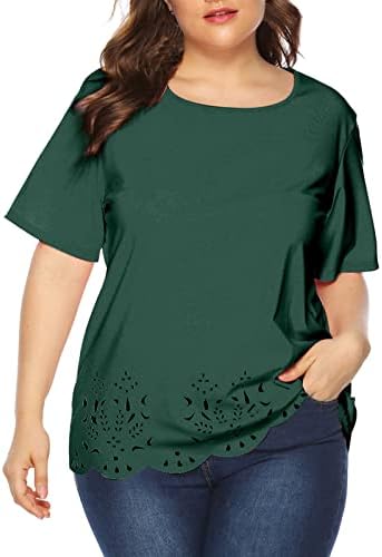 Majice kratkih rukava za žene Jesen Summer CrewNeck Spandex Prevelizirani osnovni bluza majica Djevojke odjeća moda