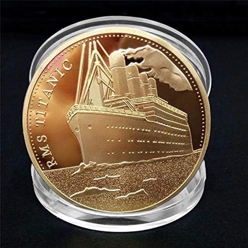 1pc Titanic brod Kommorativni kovani novčić Titanic Incident skuplja BTC Bitcoin Par Velike relacije Pokloni