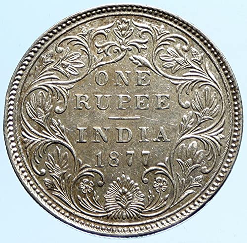 1877. 1877. Britanska Indija u Velikoj Britaniji Kolonnija kraljica Victoria antiq rupija dobro necertificirano