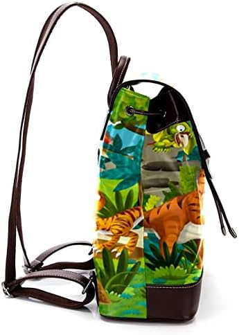 VBFOFBV ruksak za žene Daypack backpad bagera za laptop Putujte casual torba, životinjski dinosaurski šuma