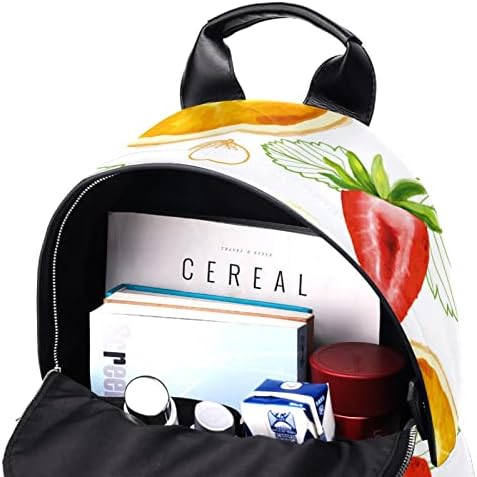 VBFOFBV ruksak za žene Daypack backpad bakpa za laptop Travel Casual torba, narandžasta jagoda jagoda