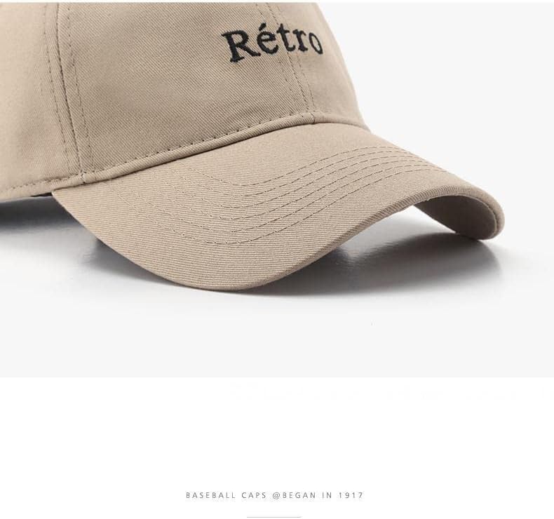Weimay Fashion Jednostavno vez pamučni pamučni pamučni kapa za bejzbol unisex all-match plima šešir
