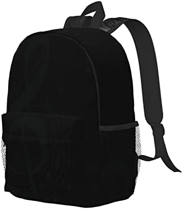 Ewmar Music Symbol 15-inčni lagani ruksak za studentski ruksak putnički ruksak Računar