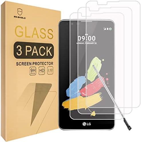 Mr. štit [3-pakovanje] dizajniran za LG Stylo 2 V [kaljeno staklo] zaštitnik ekrana sa doživotnom zamjenom