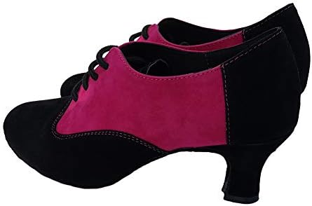 Hipposeus Latino plesne cipele za žene sa zatvorenim prstima čipka sa ballom Latin Salsa Tango Dance Plesna ordinacija Niska potpetica,