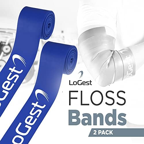 LOGEST FLOSS TANDS - paket od 2 ili 3 kompresijskih traka - 2 x 7 'trake za tablu i vezu za veće opsege mišića koji se proteže i oporavak