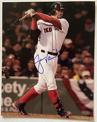 Jason Varitik potpisao je autogramirani sjajni 8x10 fotografija Boston Red Sox - montirane uspomene ovjerene
