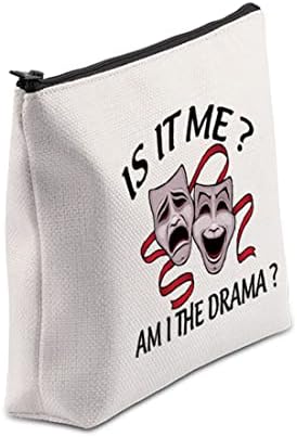 Vamsii dramske pozorisne poklone Kozmetička torba je to ja sam ja sam i dramska makeup torba kazališna ljubitelj poklon komedije tragedijski maski pokloni za glumicu